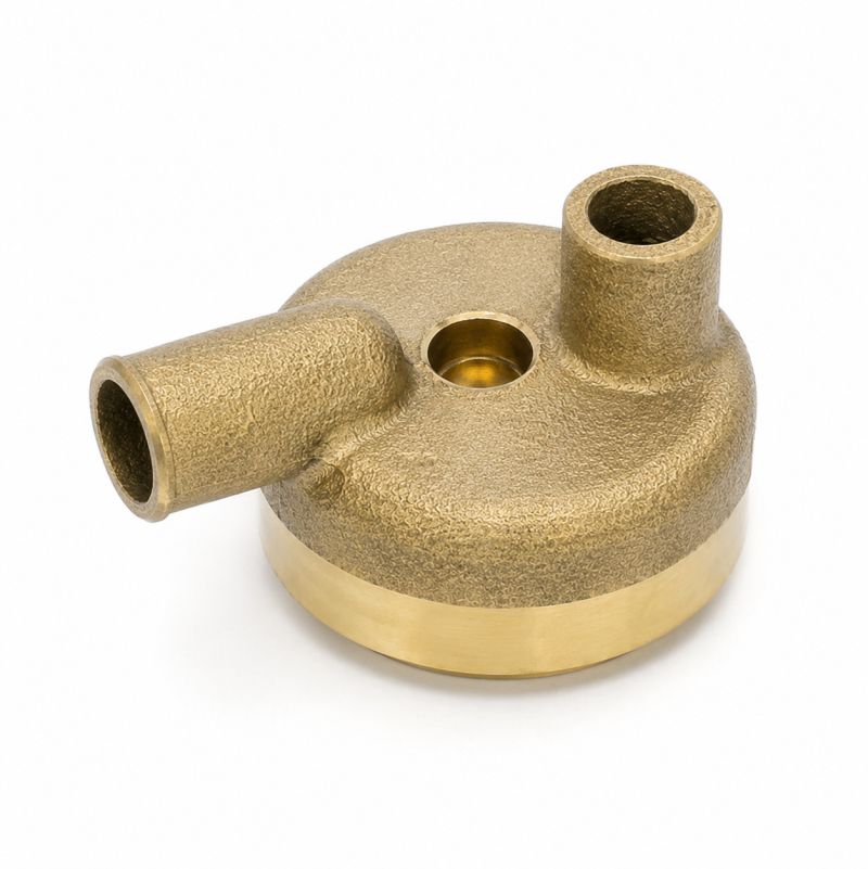 Vetus Tubestack End Cover With Hose Connections – M2 / M3 Heat Exchangers